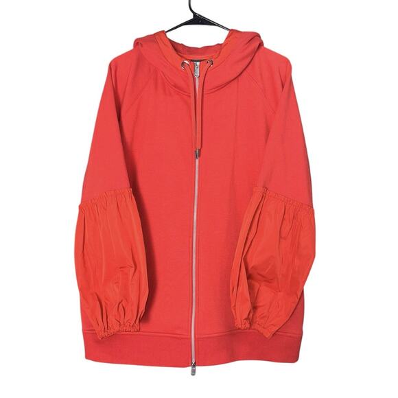 Athleta Womens On My Way Triumph Hoodie Full Zip Sweatshirt Rust Orange Size XL - Picture 2 of 9